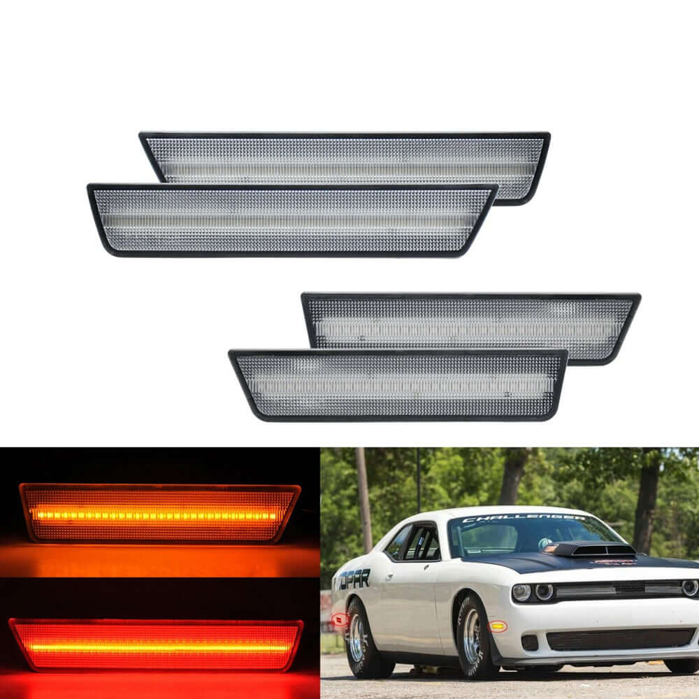 HRS 2008-14 Dodge Challenger LED Side Reflectors - Marker Lights