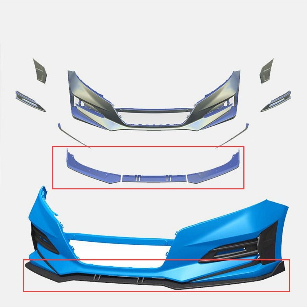 HRS – 2018-20 Honda Accord Front Bumper V4 Lower Lip Only - READ