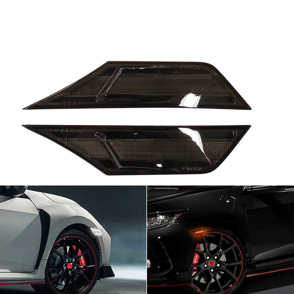 HRS 2017-20 Honda Civic 10th Gen Hatchback FK7 Side Reflectors - Markers