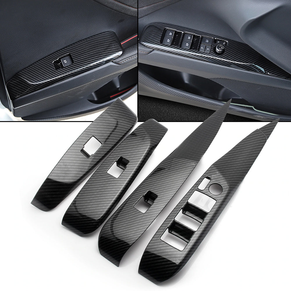 HRS 2018-24 Toyota Camry Carbon Fiber Windows Control Panel Covers