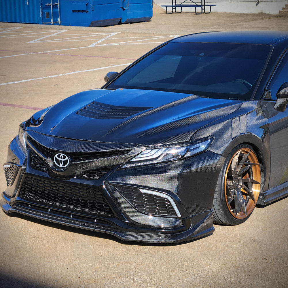 HRS 2018-24 Toyota Camry Carbon Fiber Hood - V3