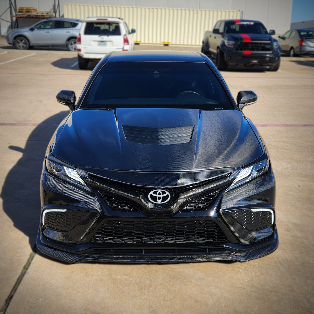 HRS 2018-24 Toyota Camry Carbon Fiber Hood - V3