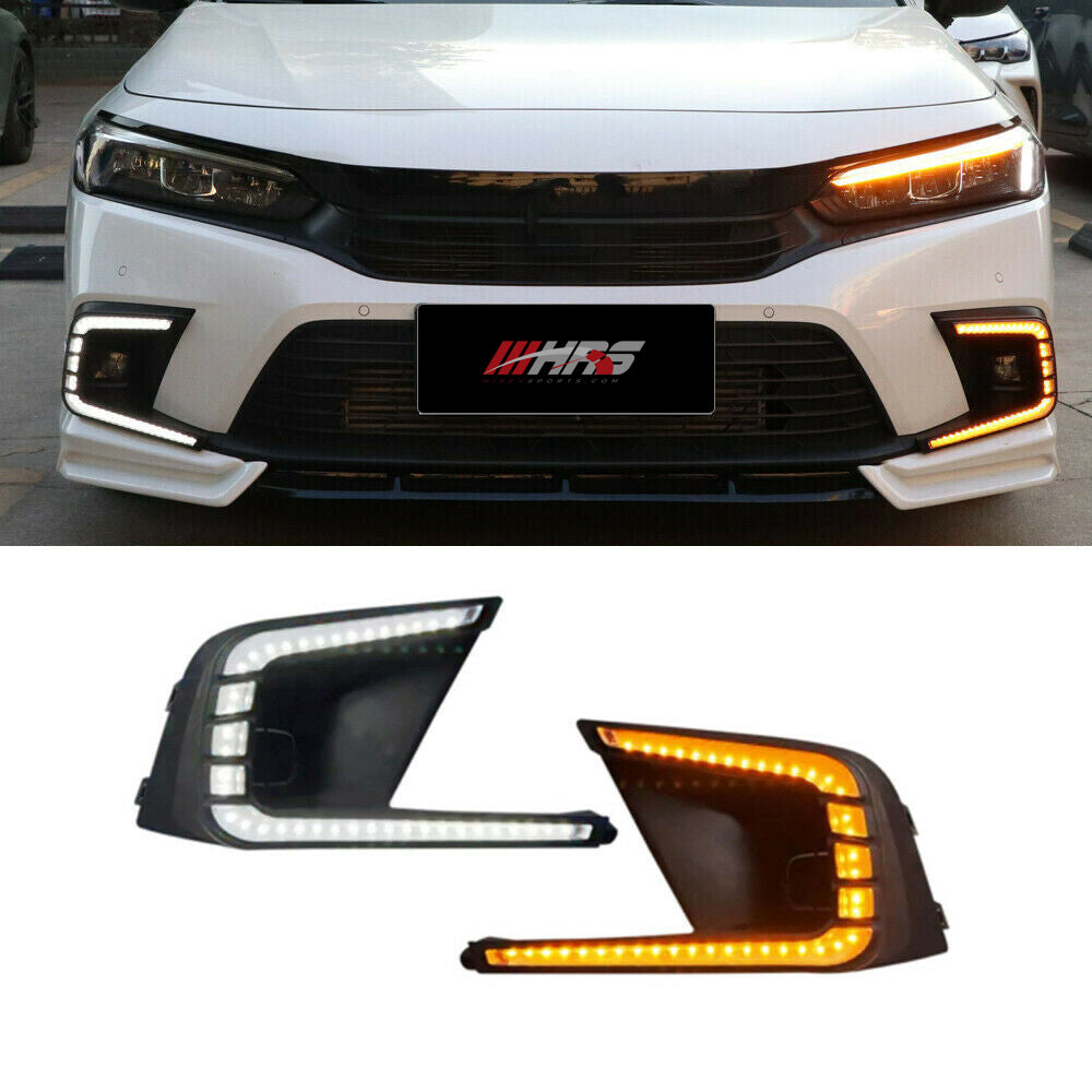 HRS 2022-24 Honda Civic 11th Gen Sedan/Hatchback DRL Plus Fog Lights - V1