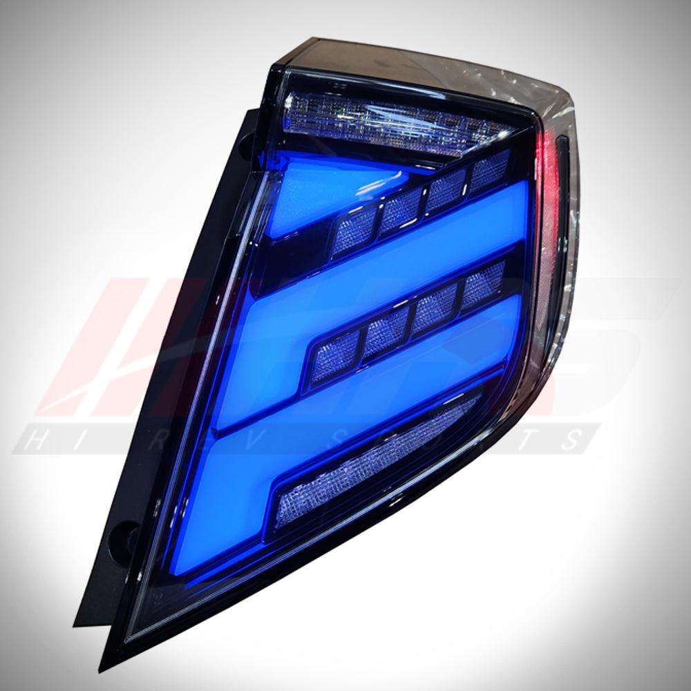 
                      
                        HRS 2017-21 Honda Civic 10th Gen Hatchback FK7 FK8 LED Tail Lights V2- RGB
                      
                    