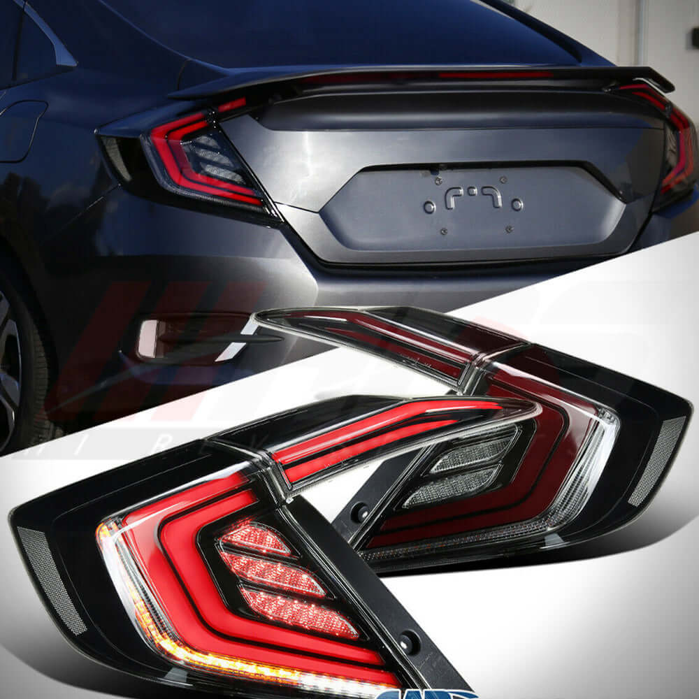 
                      
                        HRS 2016-20 Honda Civic 10th Gen Sedan LED Tail Lights V1
                      
                    