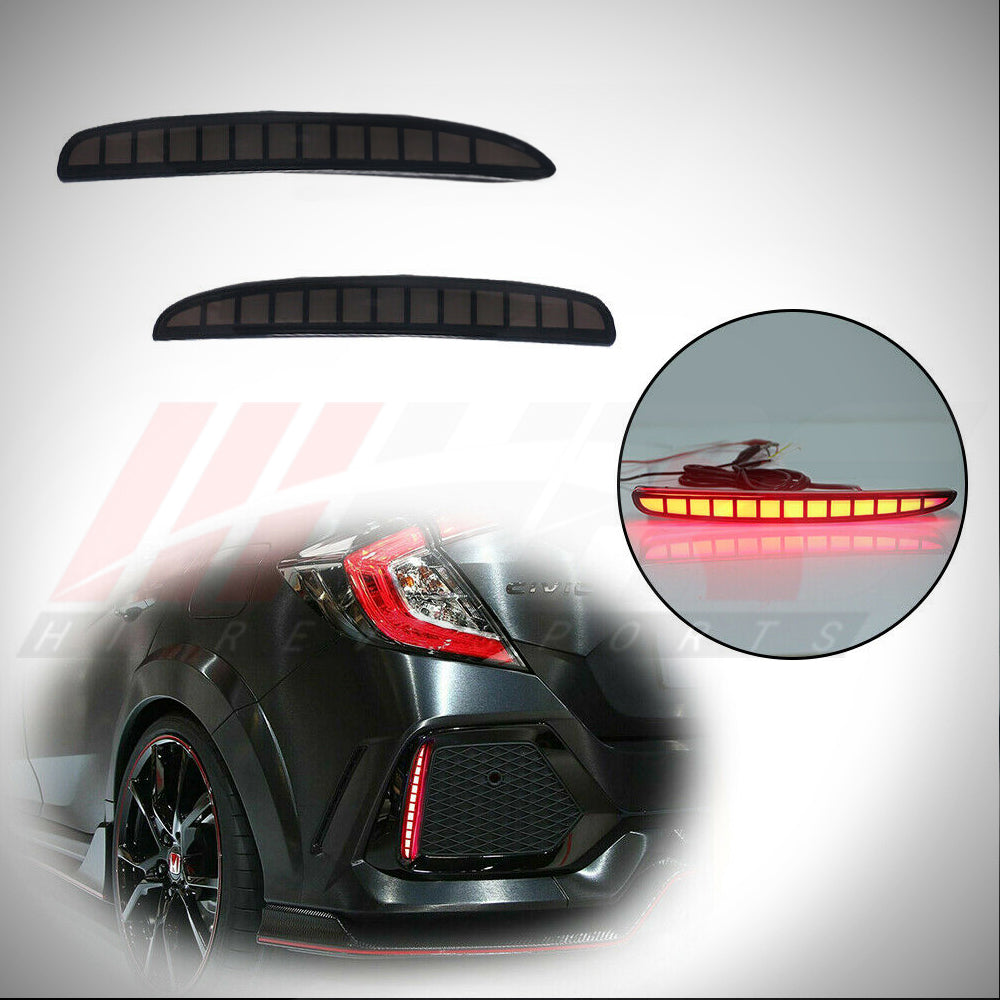 
                      
                        HRS 2017-21 Honda Civic 10th Gen Hatchback FK7 FK8 LED Tail Lights - V4
                      
                    