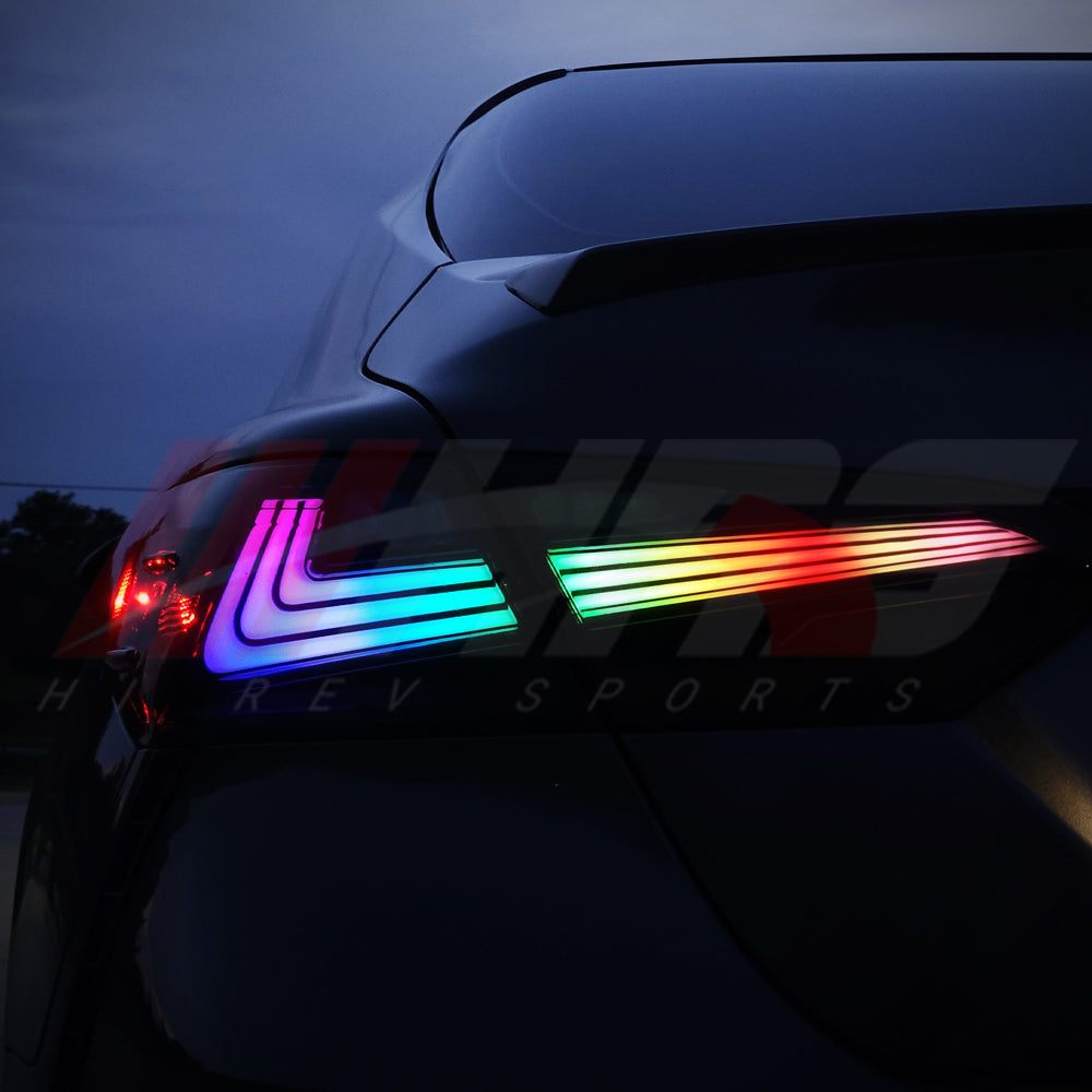 HRS 2018-24 Toyota Camry Nike Style LED Tail Lights - RGB