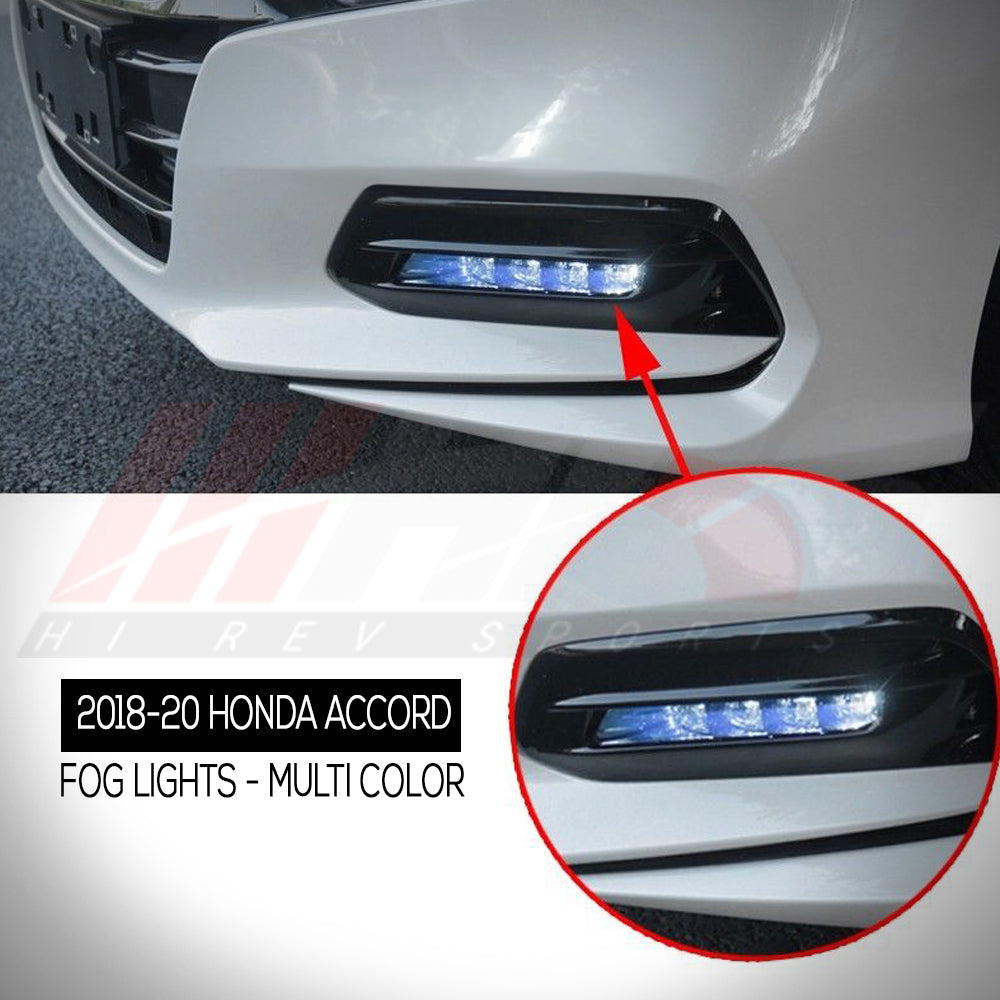 HRS 2018-20 Honda Accord LED Fog Lights - Multi Color